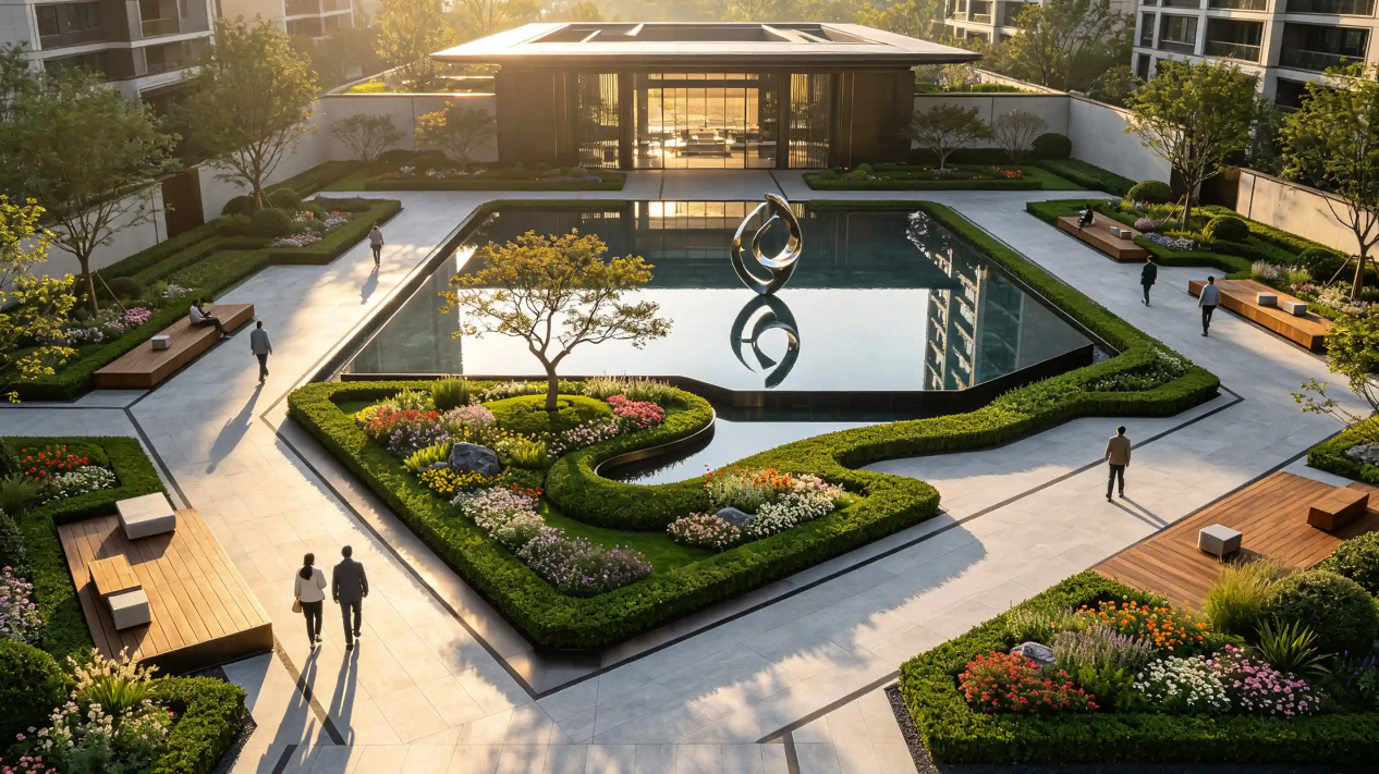 2026庭院小品造价明细:景墙、座椅、假山最新价格区间参考 1 新中式景墙造价