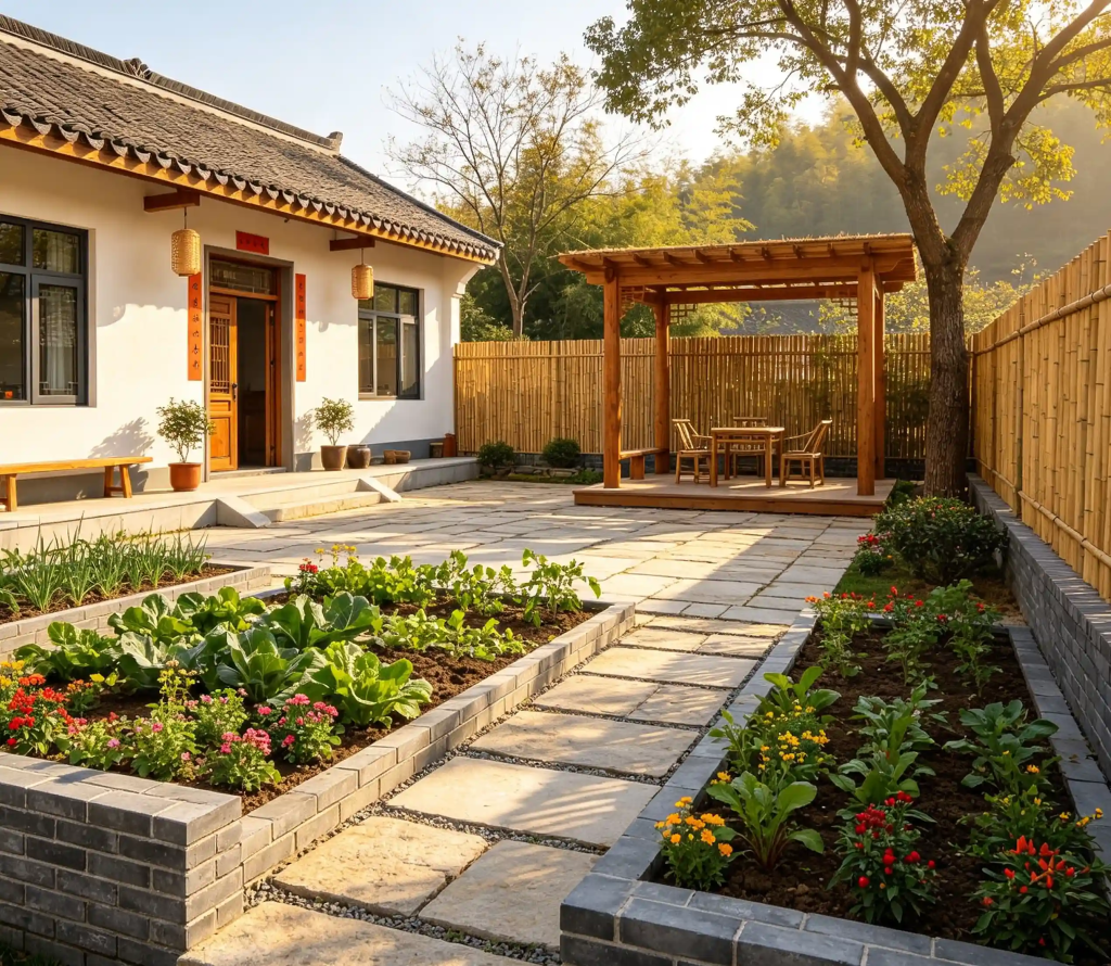 南京乡下自建房小院植物养护|菜园景观双庭院打理技巧 2 南京乡下自建房小院植物养护,菜园景观双庭院打理技巧