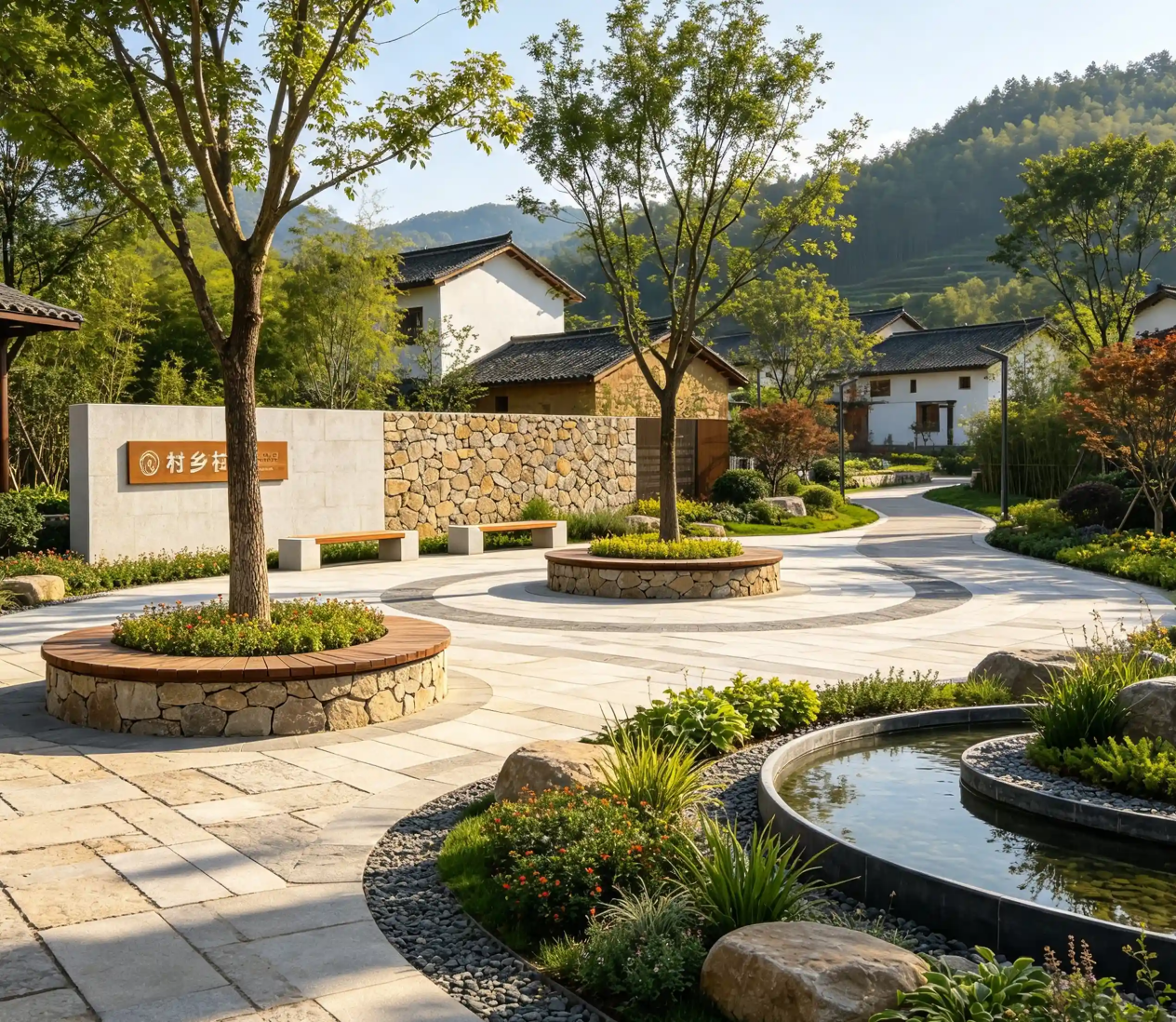 合肥乡村游园绿植养护教程，水景花境、原生乔木四季打理攻略